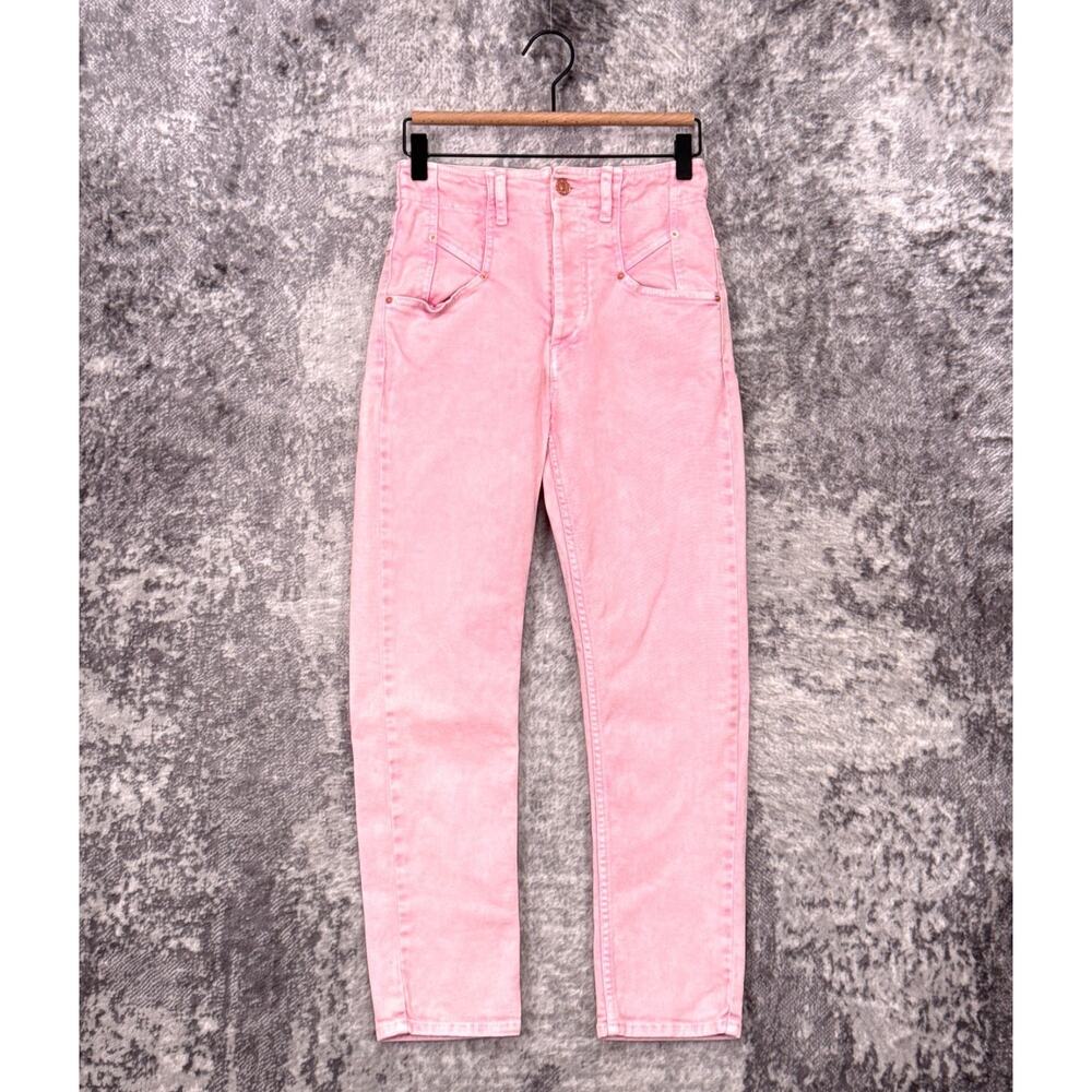 Isabel Marant Jeans 36 / US 4 Womens High Waisted Pink Denim Western